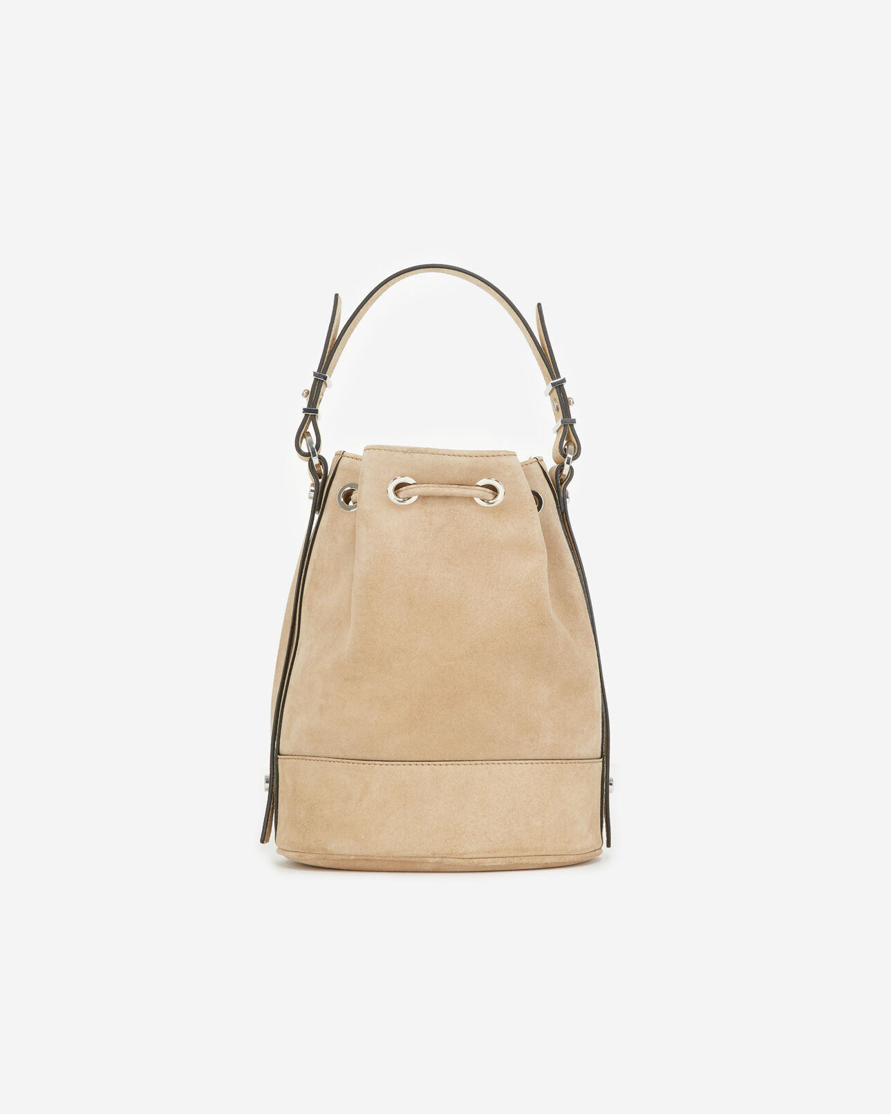 The Kooples DAMEN BEIGE tasche medium tina leder beige