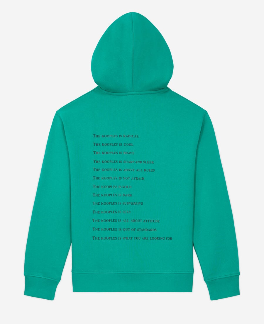 The Kooples F GREEN green what is sweatshirt