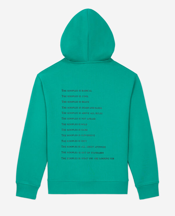The Kooples FEMME GREEN sweatshirt what is vert