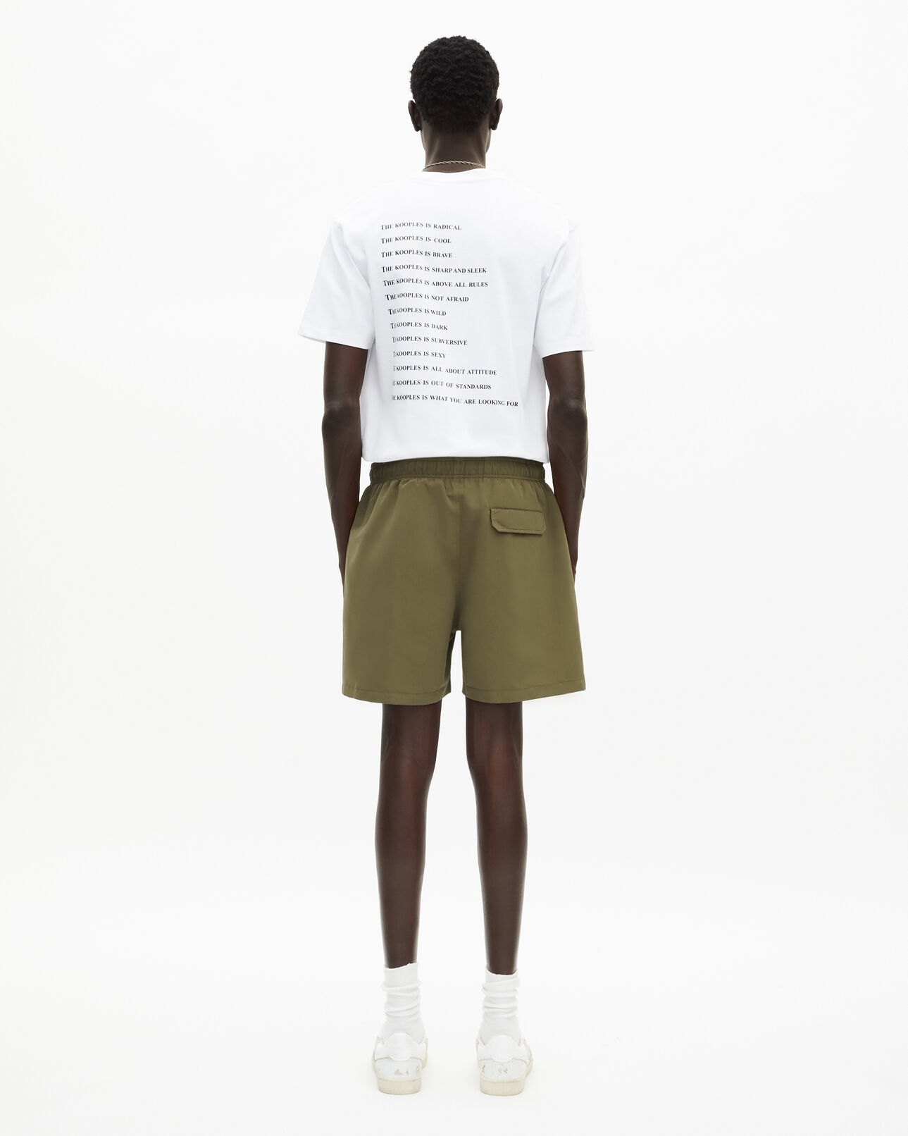 The Kooples MEN KAKI khaki what is swimsuit