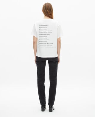 The Kooples FEMME WHITE t-shirt what is avec perles blanc