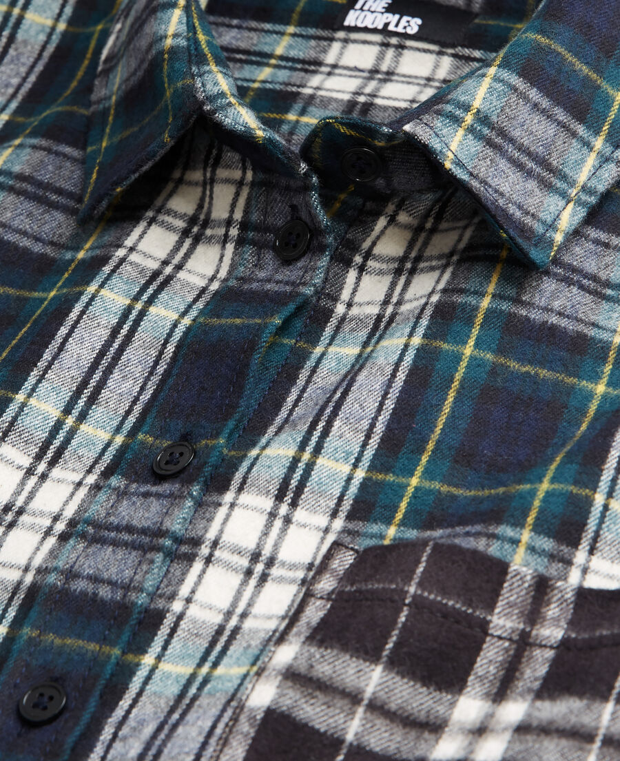 chemise col classique à carreaux