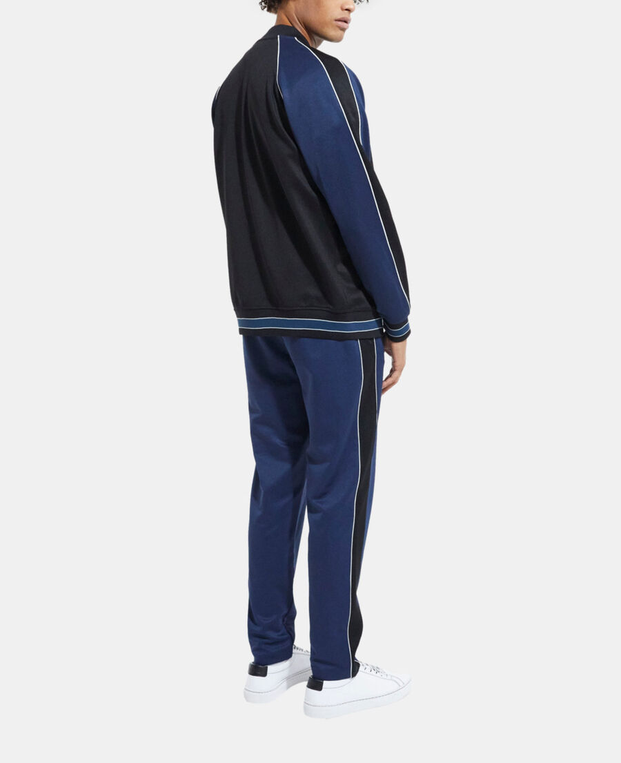 navy blue zipped sweatshirt