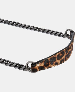 The Kooples WOMEN LEOPARD small emily bag in leopard print leather