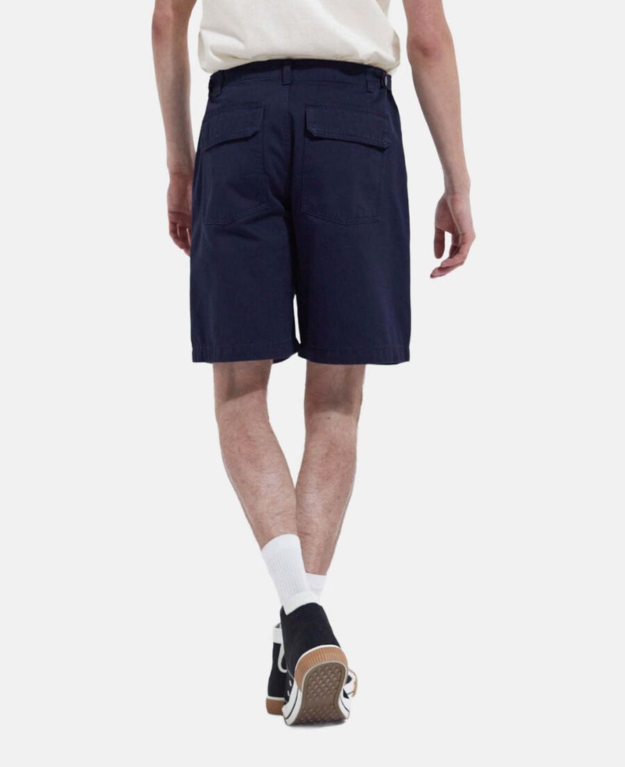 short marine coton long quatre poches
