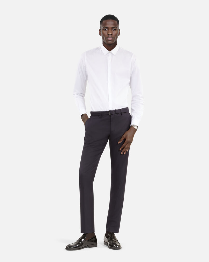 The Kooples HOMME WHITE chemise col classique en coton blanche