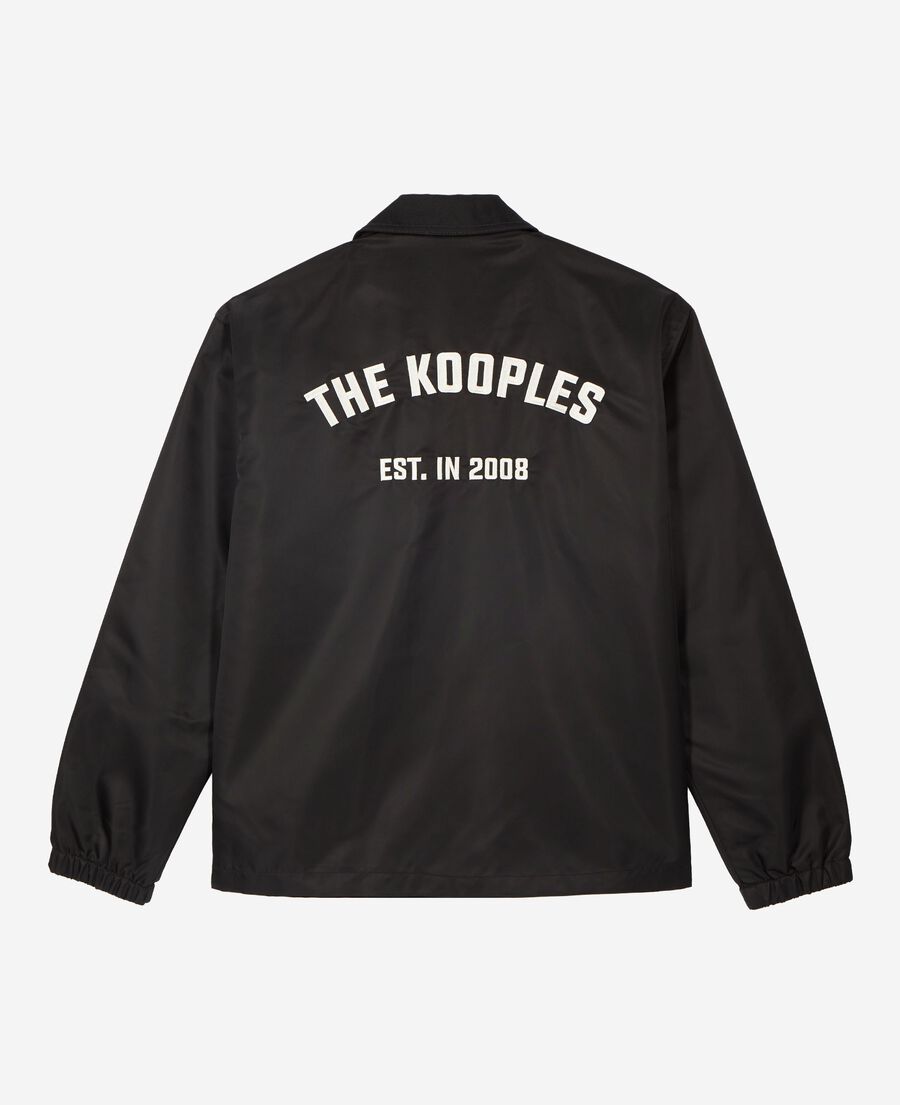 The Kooples HOMME BLACK blouson avec broderie dos noir