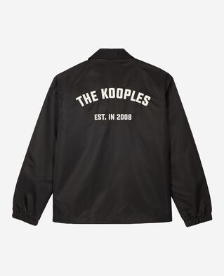 The Kooples HOMME BLACK blouson avec broderie dos noir