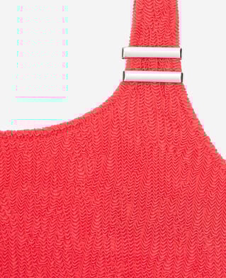 The Kooples DAMEN RED the kooples x luz &ndash; rotes bralette-badeanzugoberteil