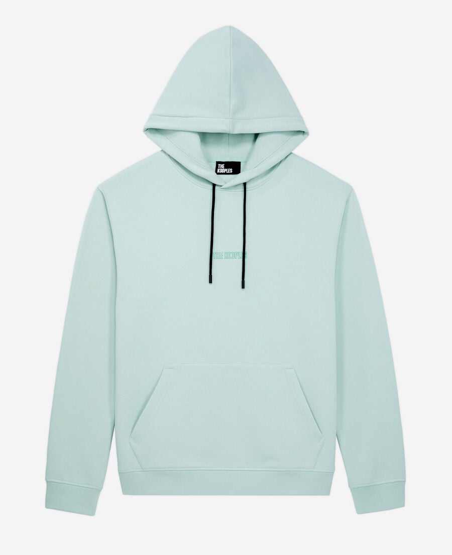 The Kooples MEN OCEAN men's green hoodie with logo