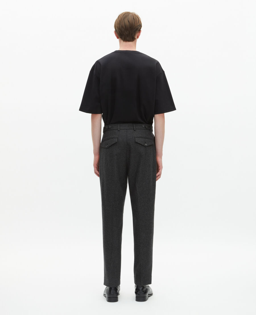 The Kooples HOMME MIDDLE GREY pantalon ajusté gris foncé