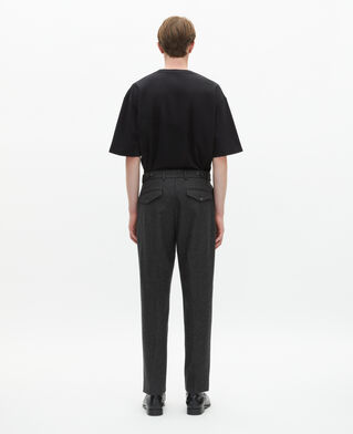 The Kooples HOMME MIDDLE GREY pantalon ajusté gris foncé
