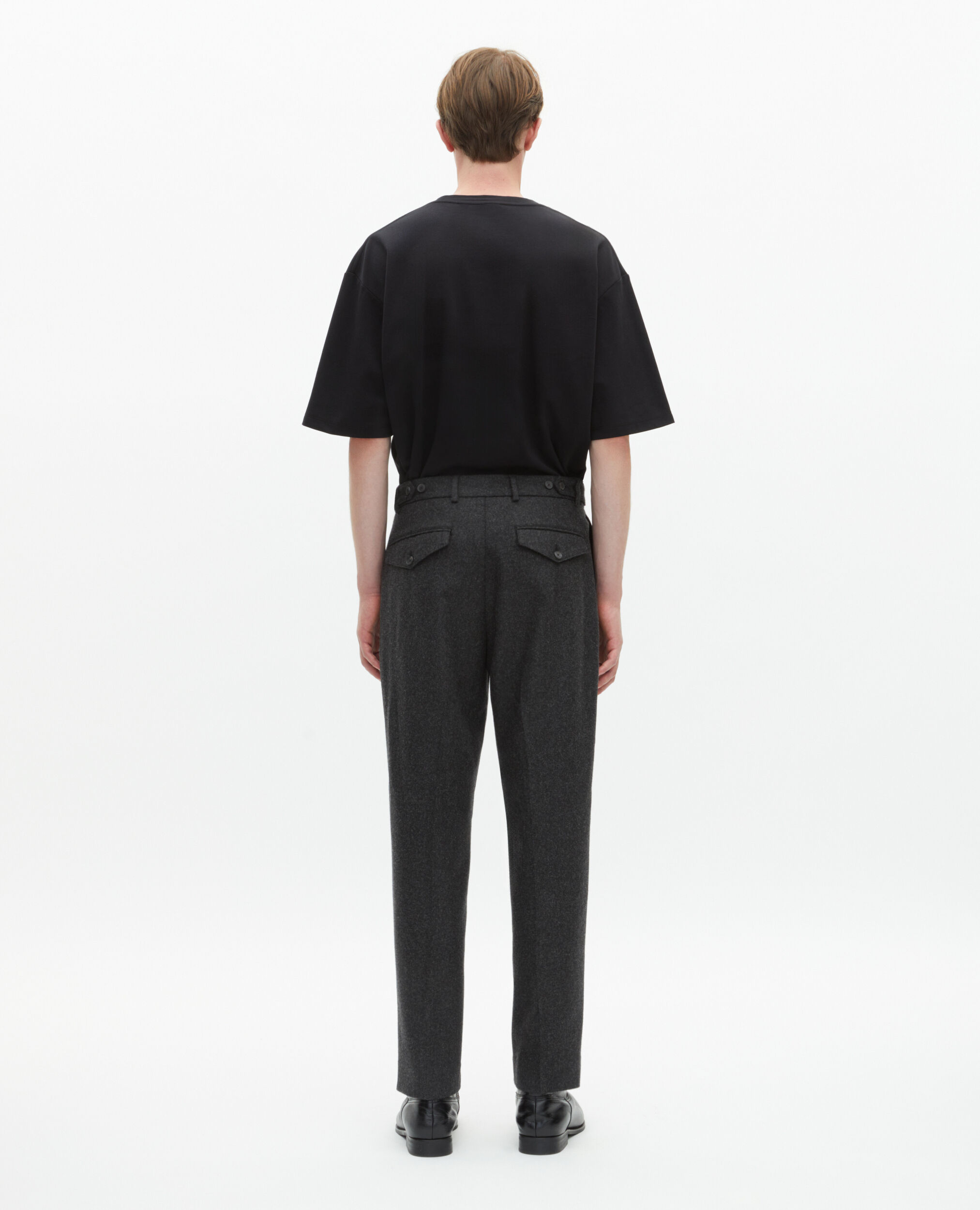 Pantalon ajusté gris foncé, MIDDLE GREY, hi-res image number null