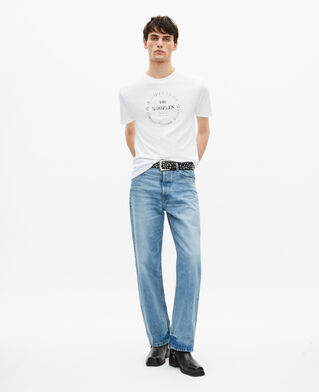 The Kooples MEN WHITE t-shirt with white screen printing