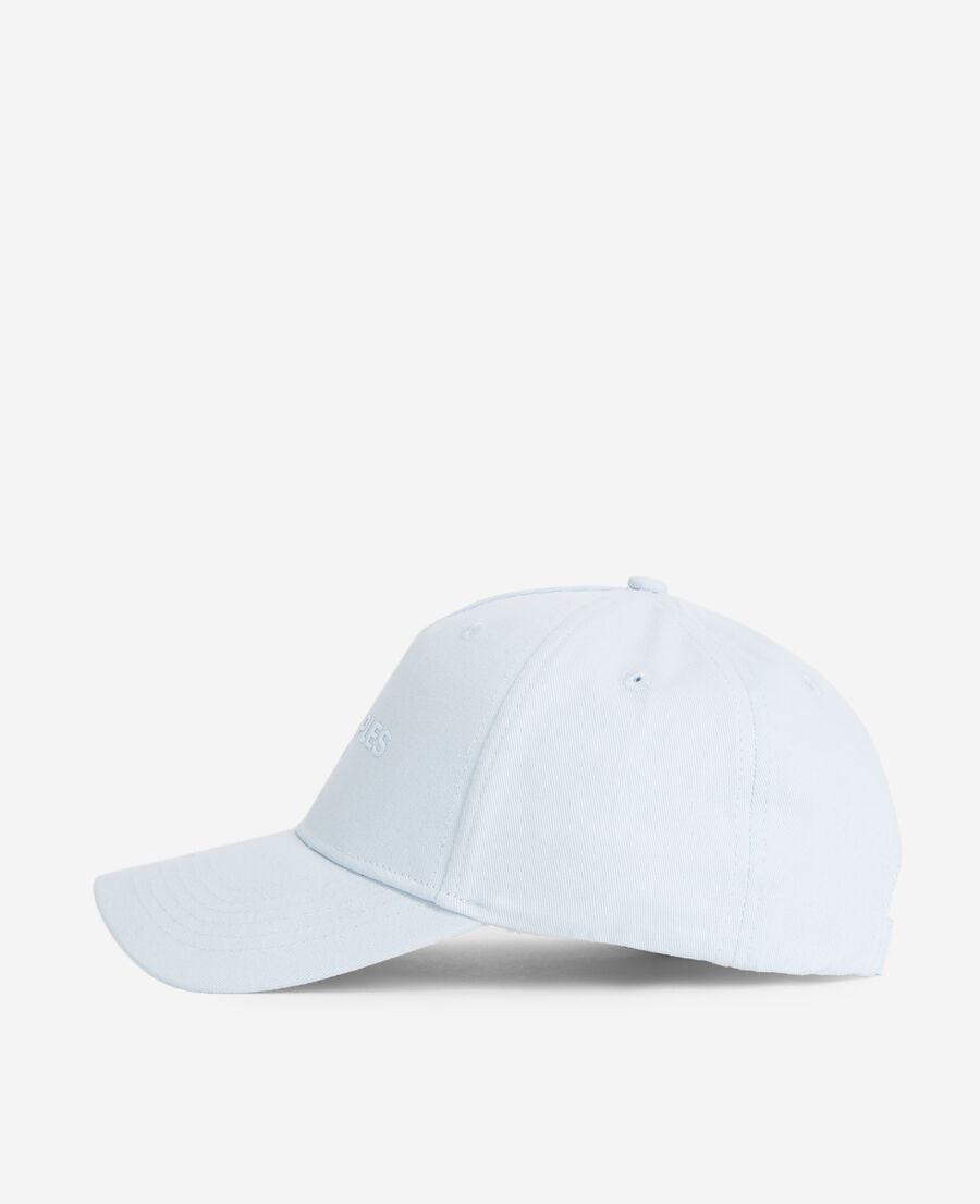 blue cap with logo