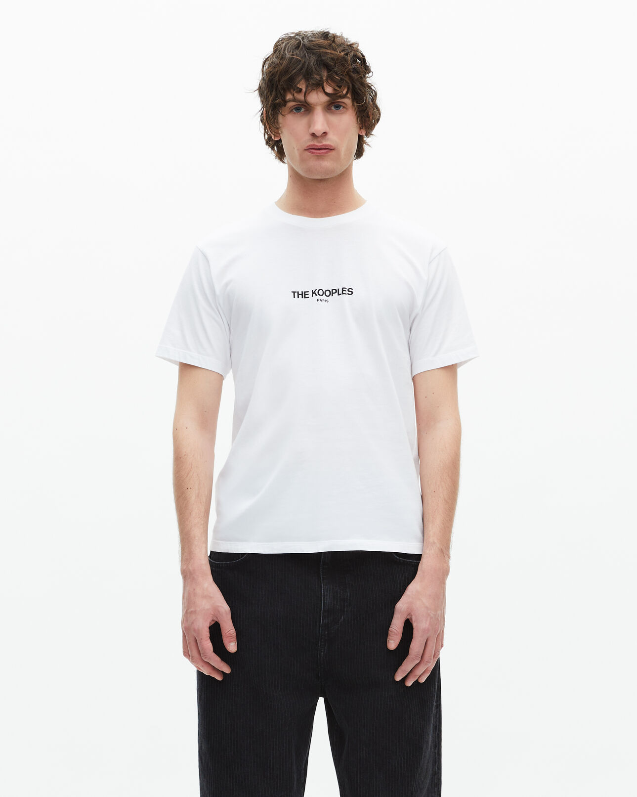 The Kooples MEN WHITE white logo t-shirt