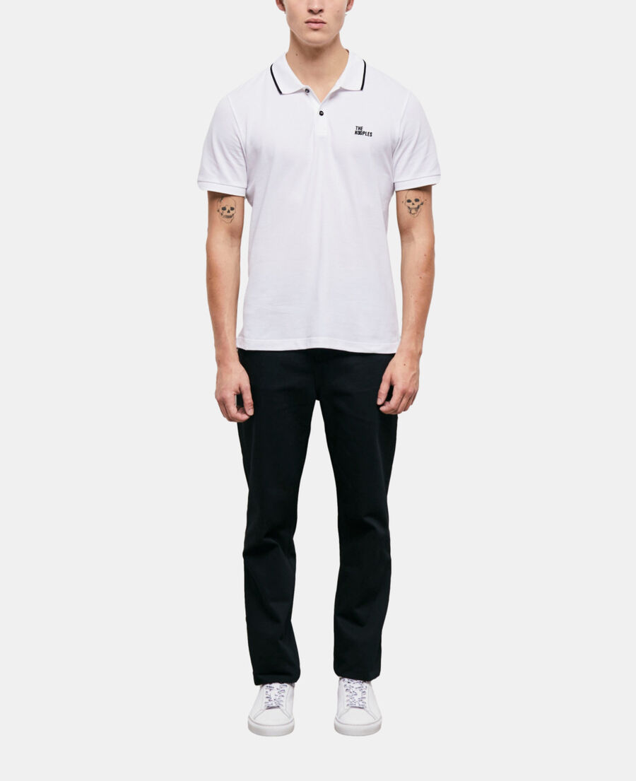 white classic polo