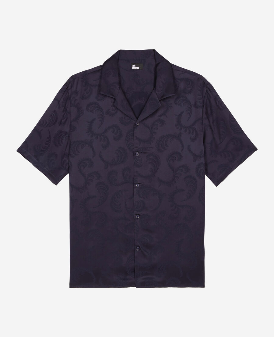 The Kooples HERREN NAVY kurzarmhemd marine