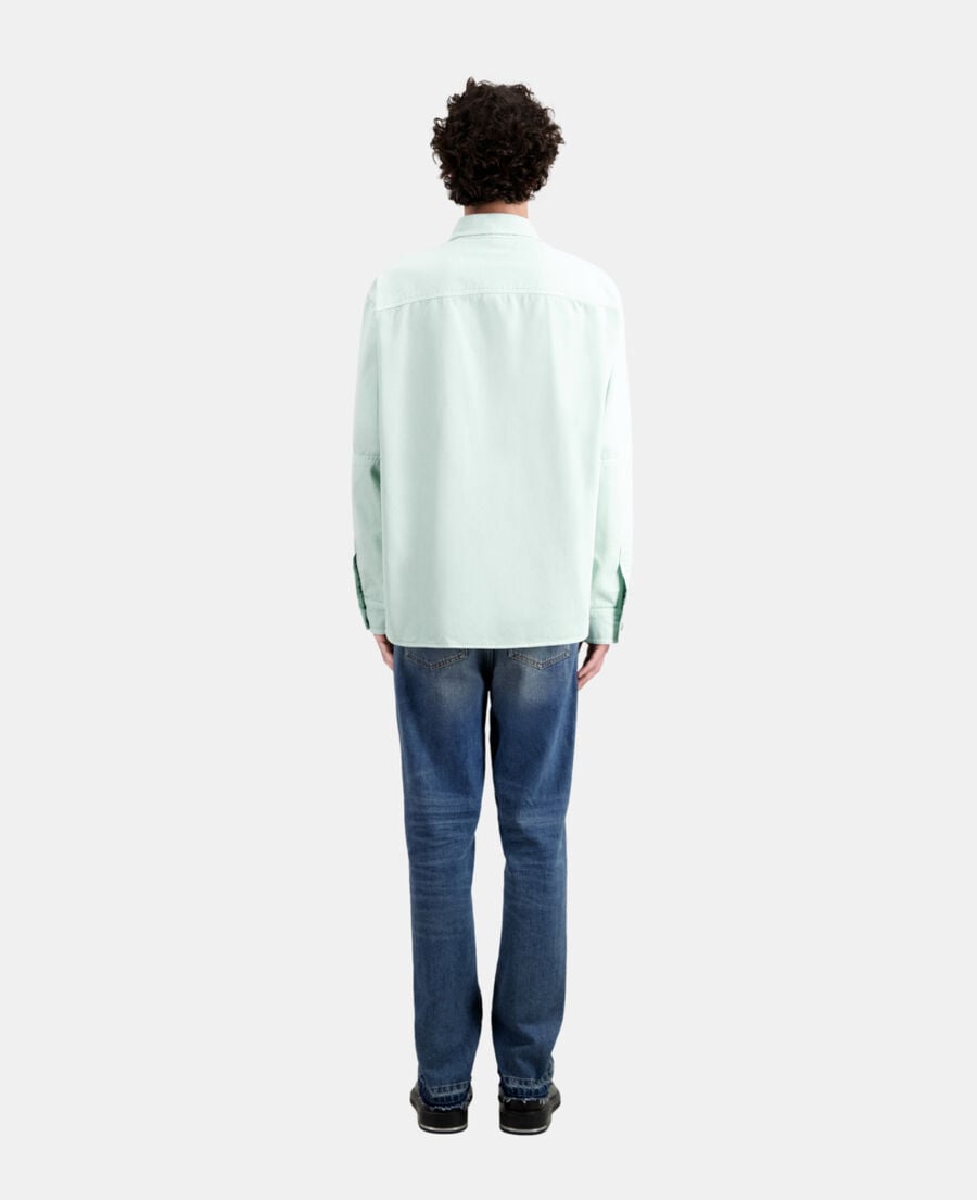 The Kooples HOMME OCEAN surchemise verte en denim