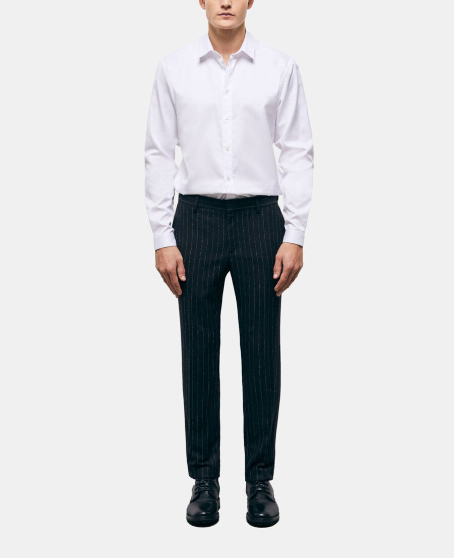 striped suit pants
