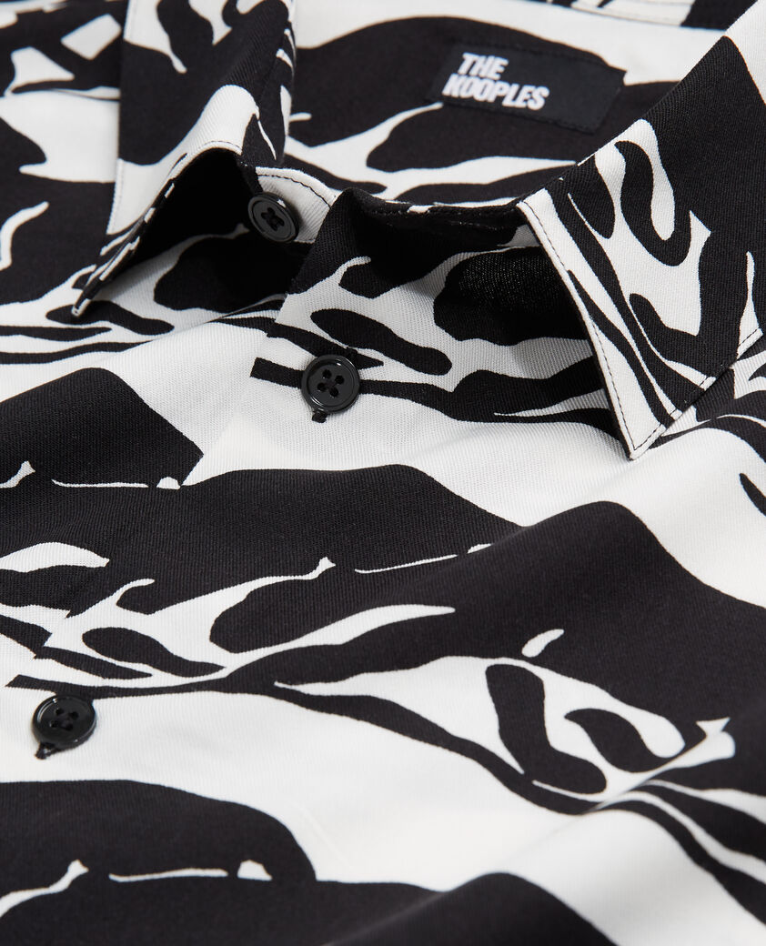 The Kooples HOMBRE BLACK / WHITE camisa estampada