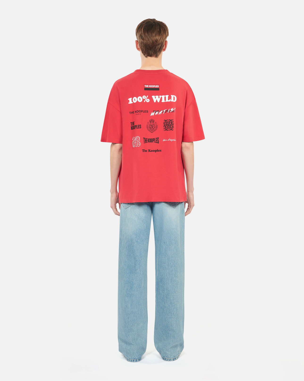 The Kooples HOMME RUBIS t-shirt avec sérigraphie rouge