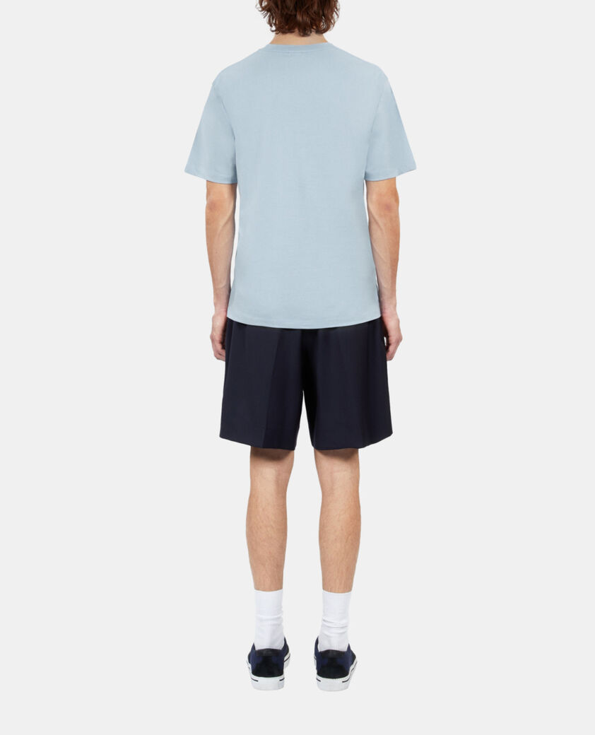 The Kooples MEN LAVENDER sky blue t-shirt with palm tree embroidery