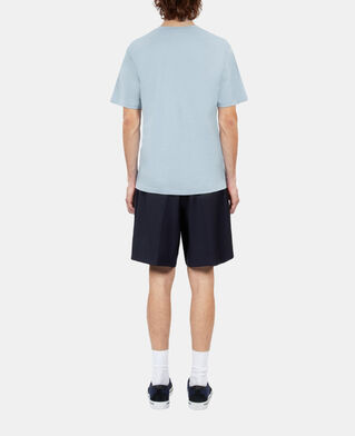 The Kooples MEN LAVENDER sky blue t-shirt with palm tree embroidery