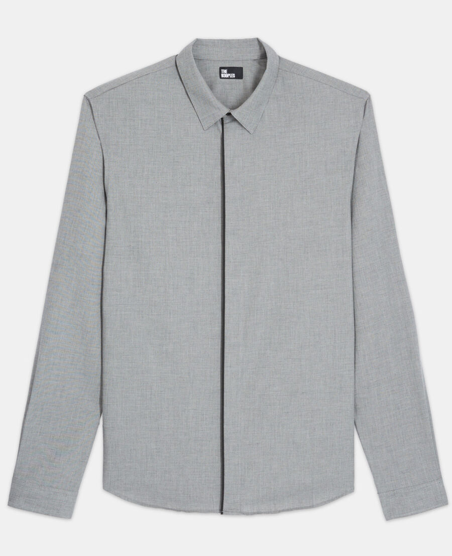 check shirt with classic collar