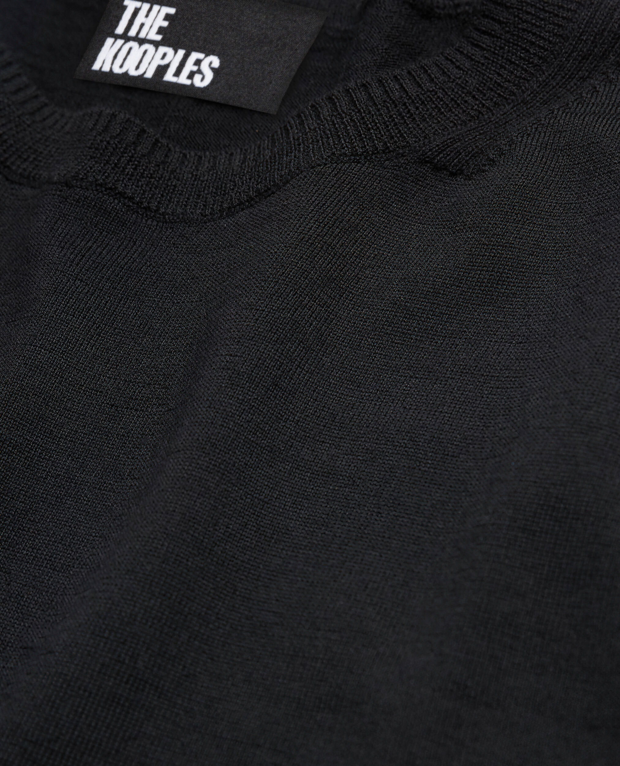 Jersey fino de lana merina negra, BLACK, hi-res image number null