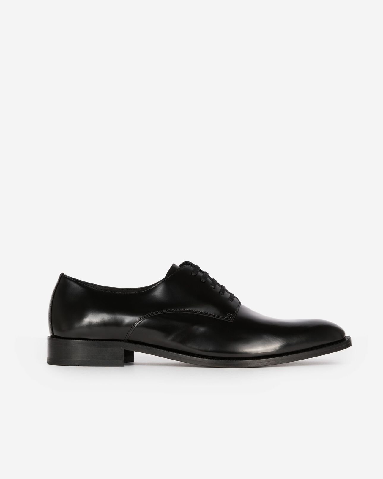 The Kooples HOMME BLACK derbies en cuir noir
