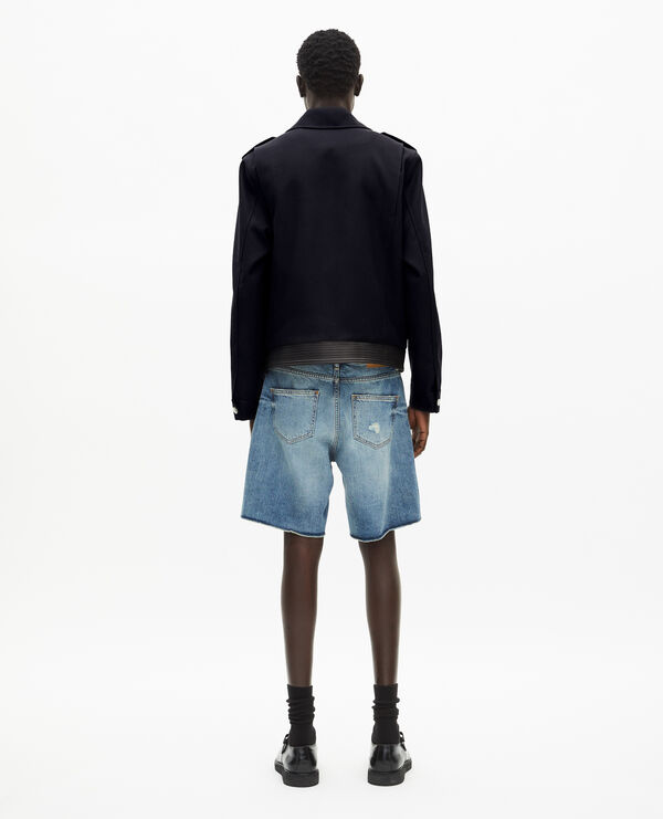 The Kooples HOMBRE NAVY chaqueta de lana azul marino