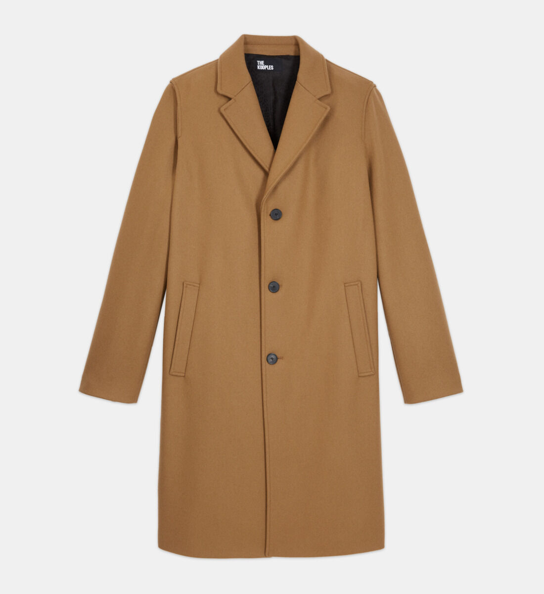 Camel wool coat The Kooples US