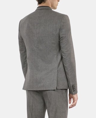 The Kooples HOMME BLACK GREY veste de costume pied de poule noir et blanc