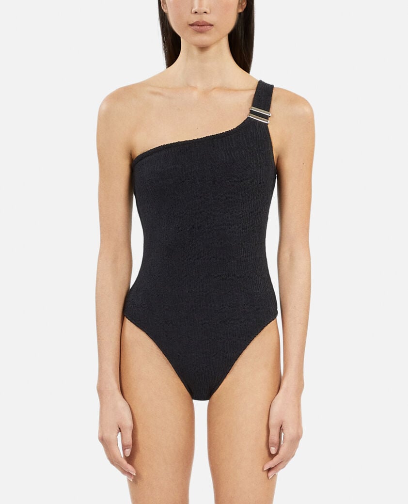 The Kooples F BLACK the kooples x luz one-piece asymmetric swimsuit black