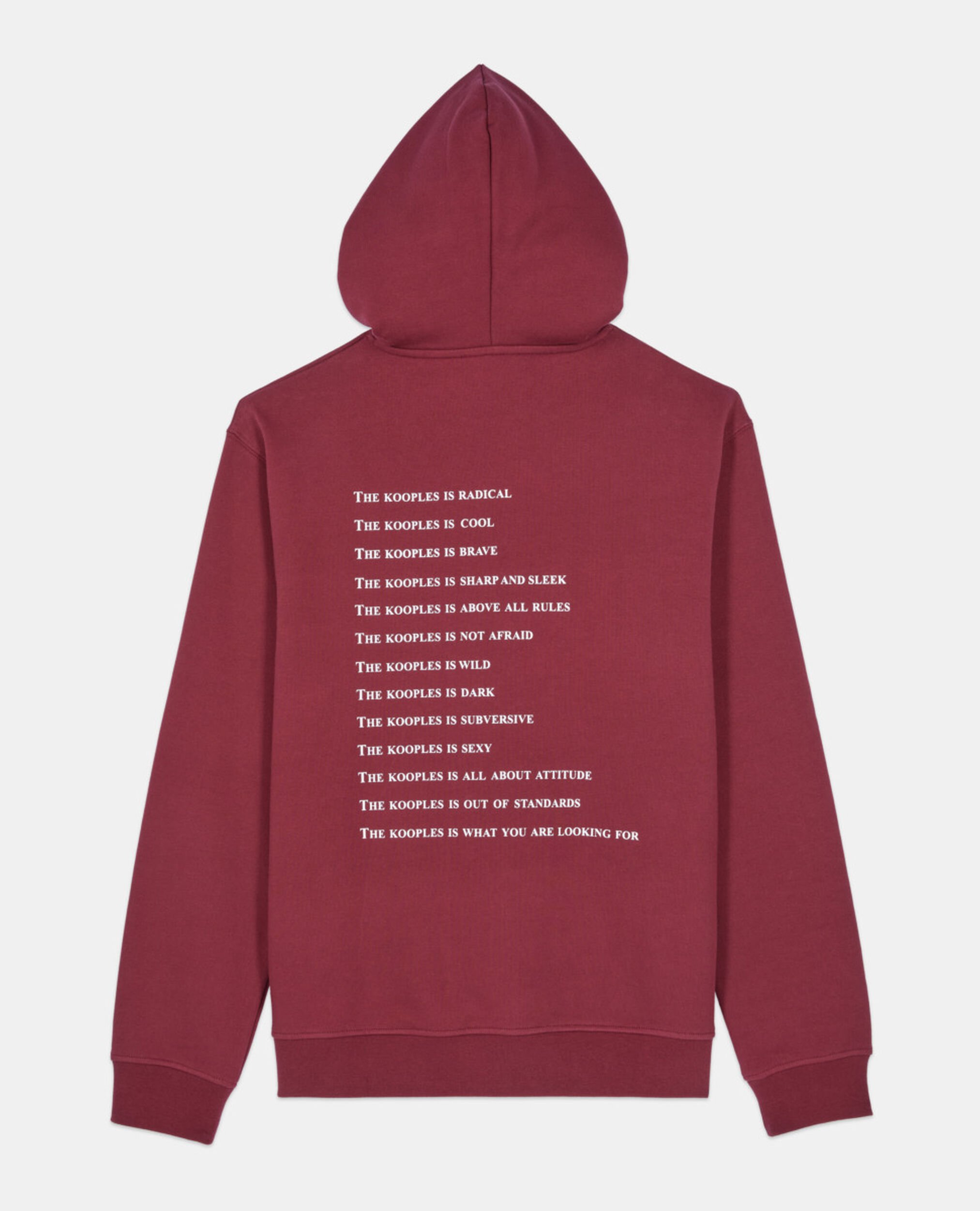 Sweatshirt à capuche What is bordeaux, BURGUNDY, hi-res image number null