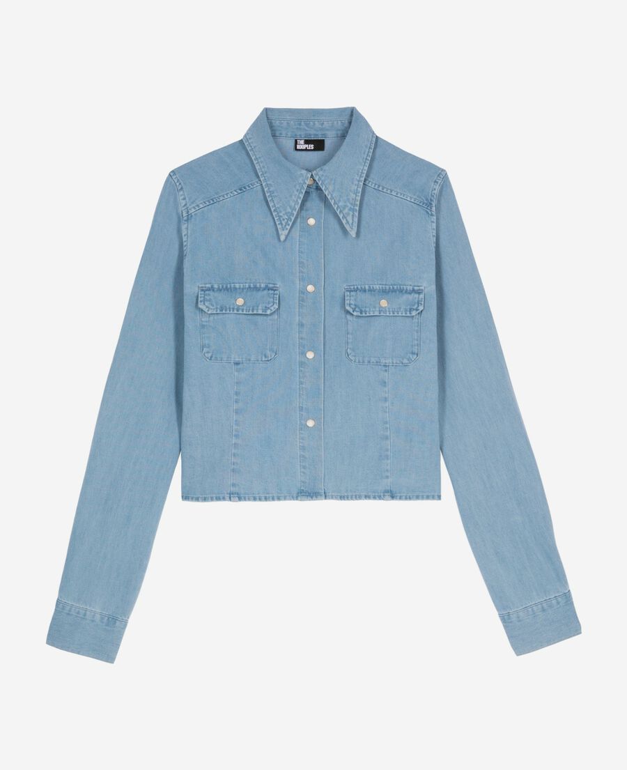 The Kooples FEMME BABY BLUE chemise en denim