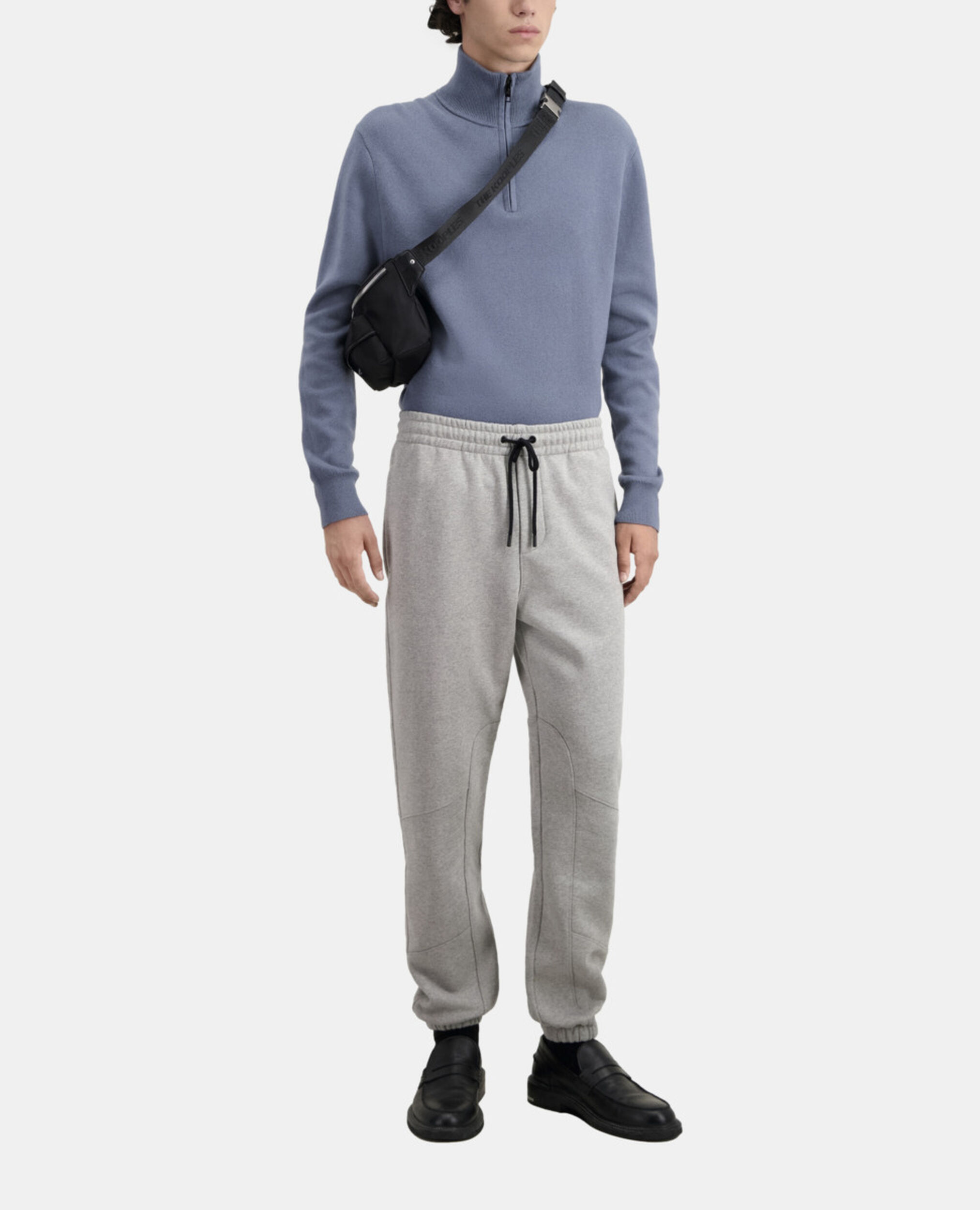 Jogging biker gris, GREY MELANGE, hi-res image number null