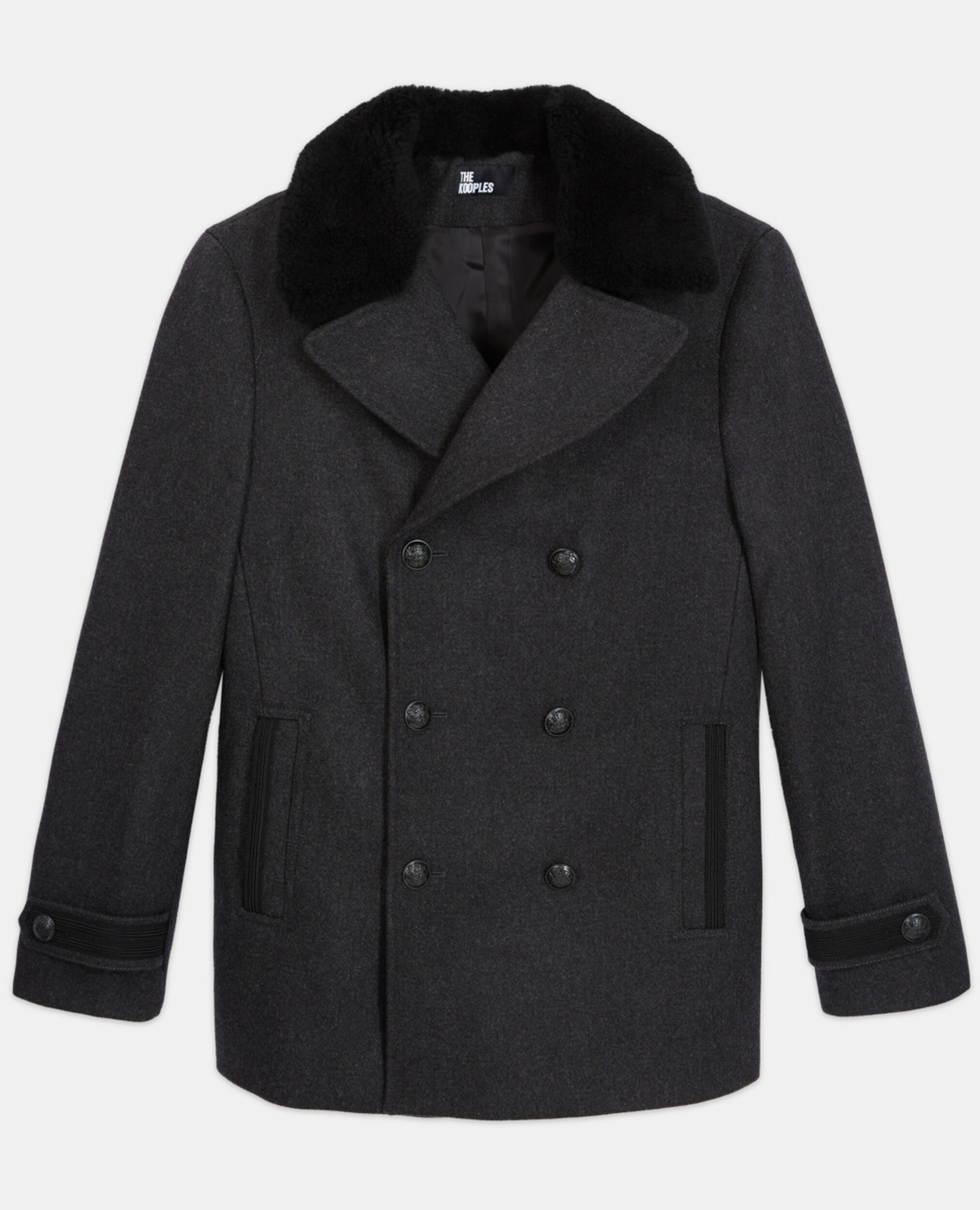 Grauer Wollmantel, DARK GREY, hi-res image number null