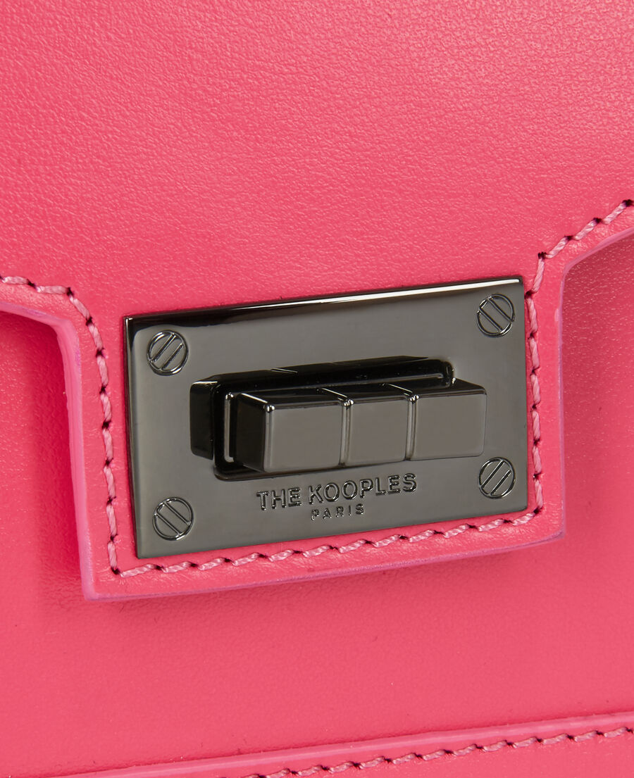 sac emily small en cuir rose