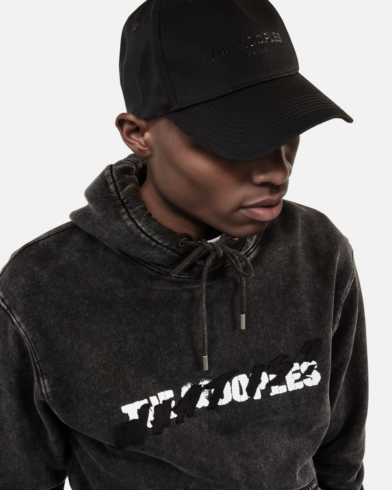 The Kooples HERREN BLACK schwarze kappe mit logo