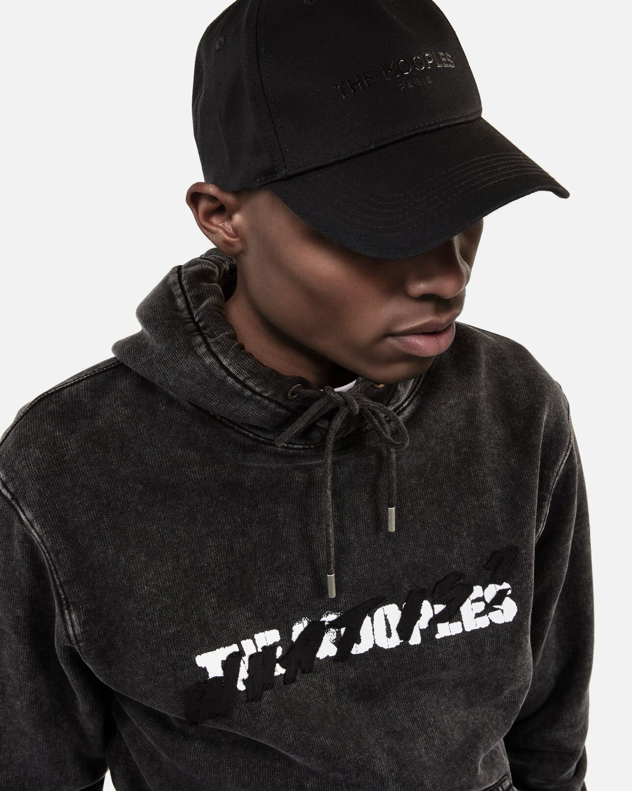 The Kooples HERREN BLACK schwarze kappe mit logo