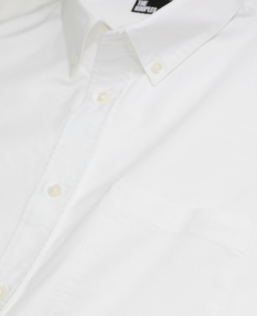 camisa blanca de algodón