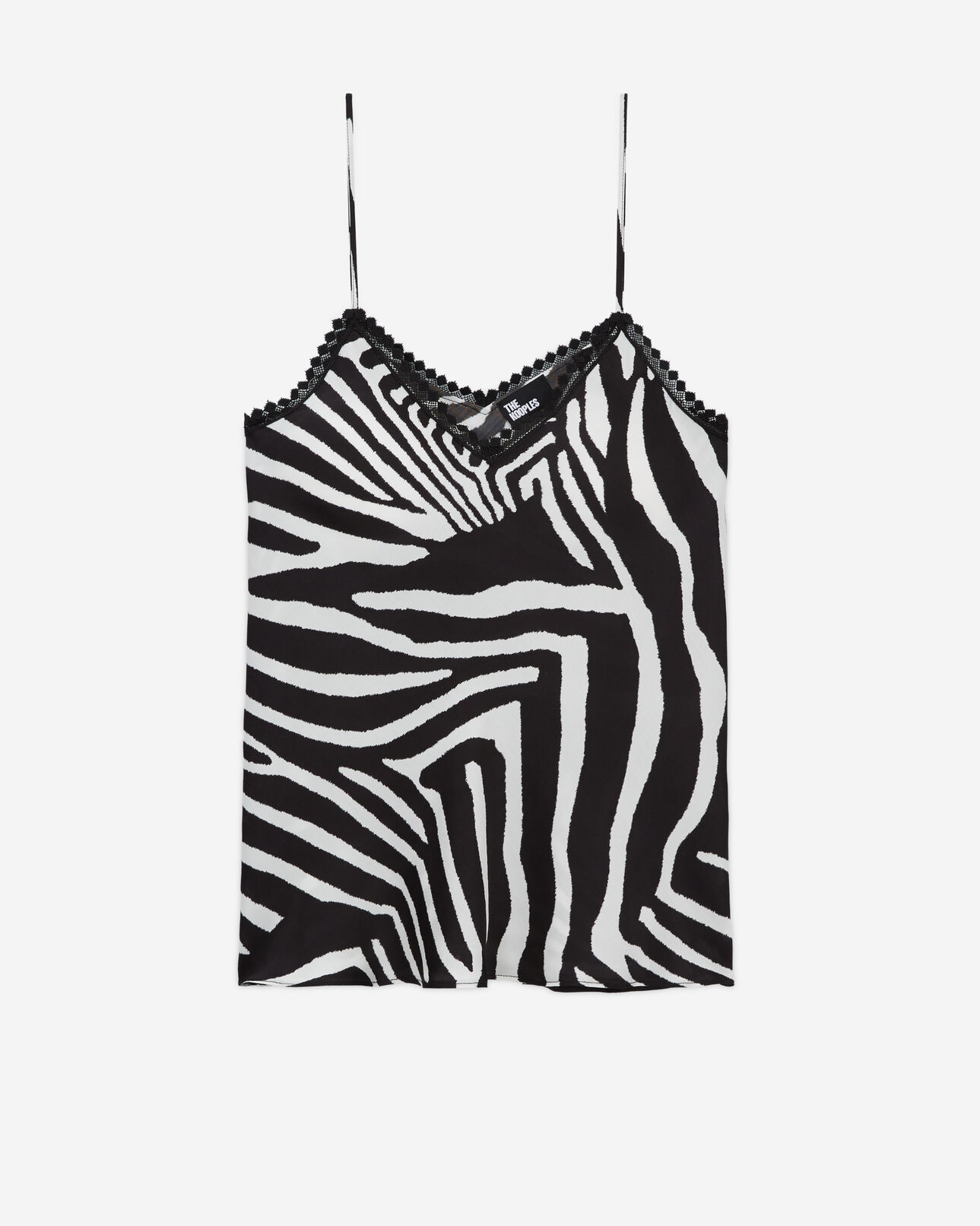 The Kooples WOMEN BLACK WHITE printed camisole