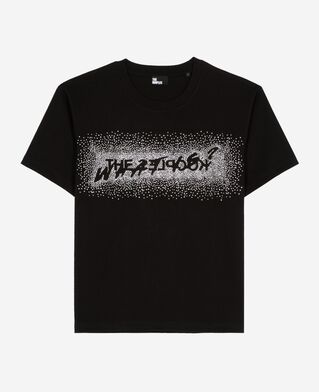 The Kooples FEMME BLACK t-shirt what is à strass noir