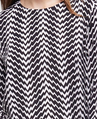 The Kooples FEMME BLACK WHITE top imprimé noir