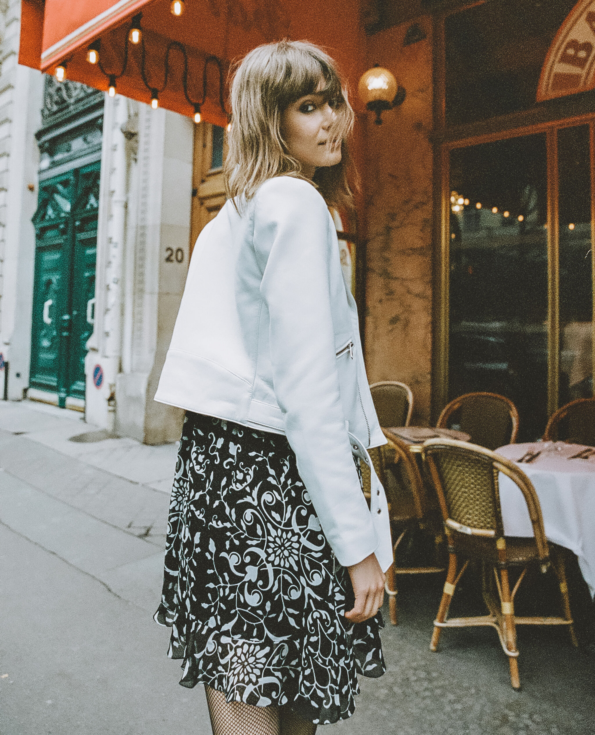 Short formal dress with motif and lacing The Kooples