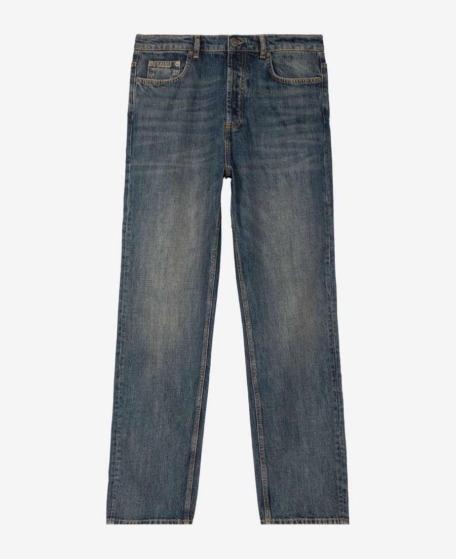 The Kooples H MEDIUM BLUE blue-gray straight-leg jeans