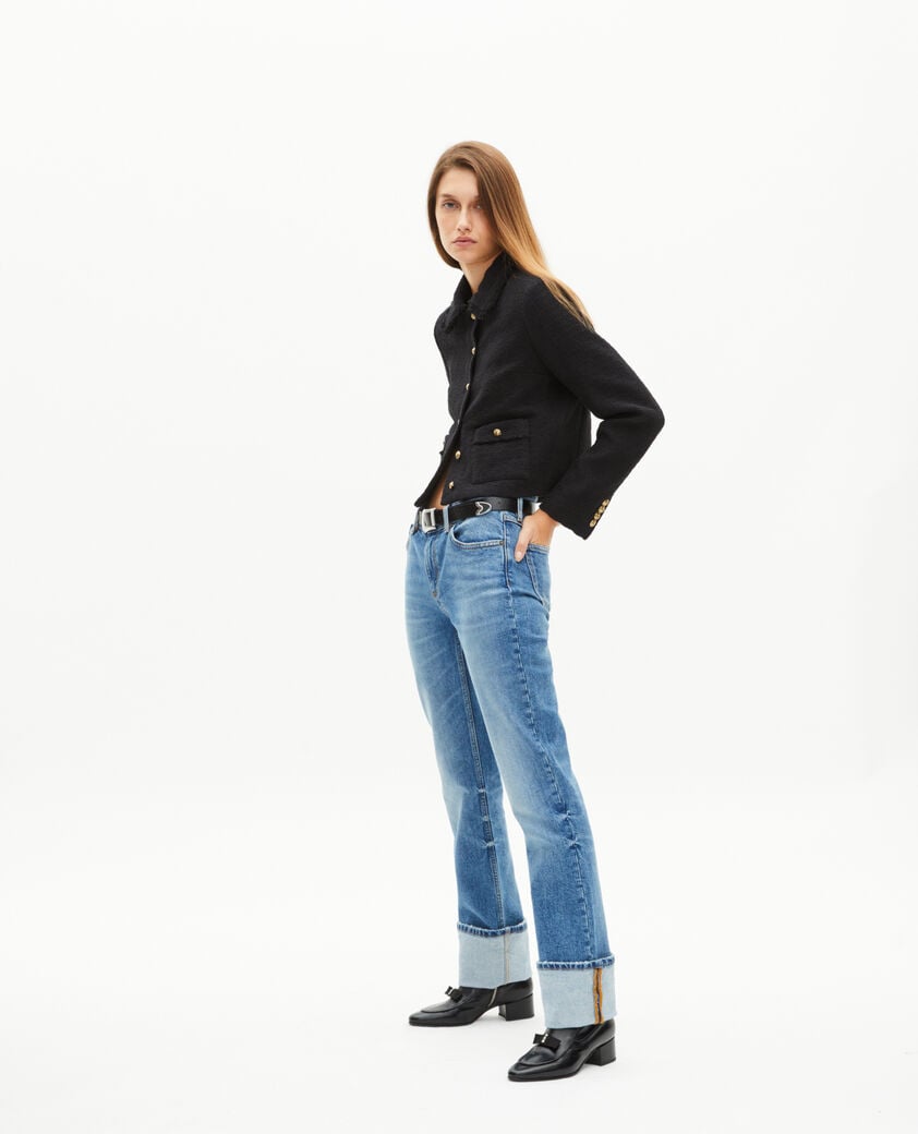 The Kooples FEMME BLACK veste en tweed noire