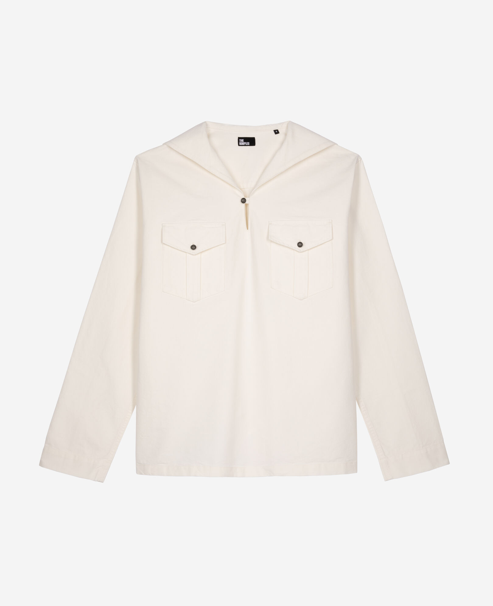 The Kooples MEN ECRU long-sleeved white shirt